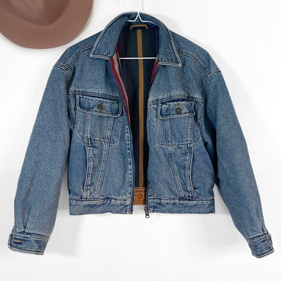 Liz Claiborne Jackets & Blazers - Vintage Liz Claiborne Sport reversible Jacket Denim Coat Retro